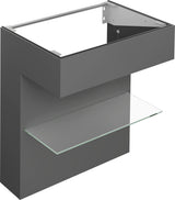 KEUCO Edition 11 Art Waschtischunterbau 800 mm mit Glasablage und Beleuchtung in Weiß