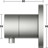 KEUCO IXMO Comfort 2-Wege Umstellventil Unterputz DN15 – Messing gebürstet, rund