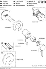 KEUCO IXMO SOLO Brause-Set 800 mm mit Einhebel-Brausemischer und Handbrause, verchromt
