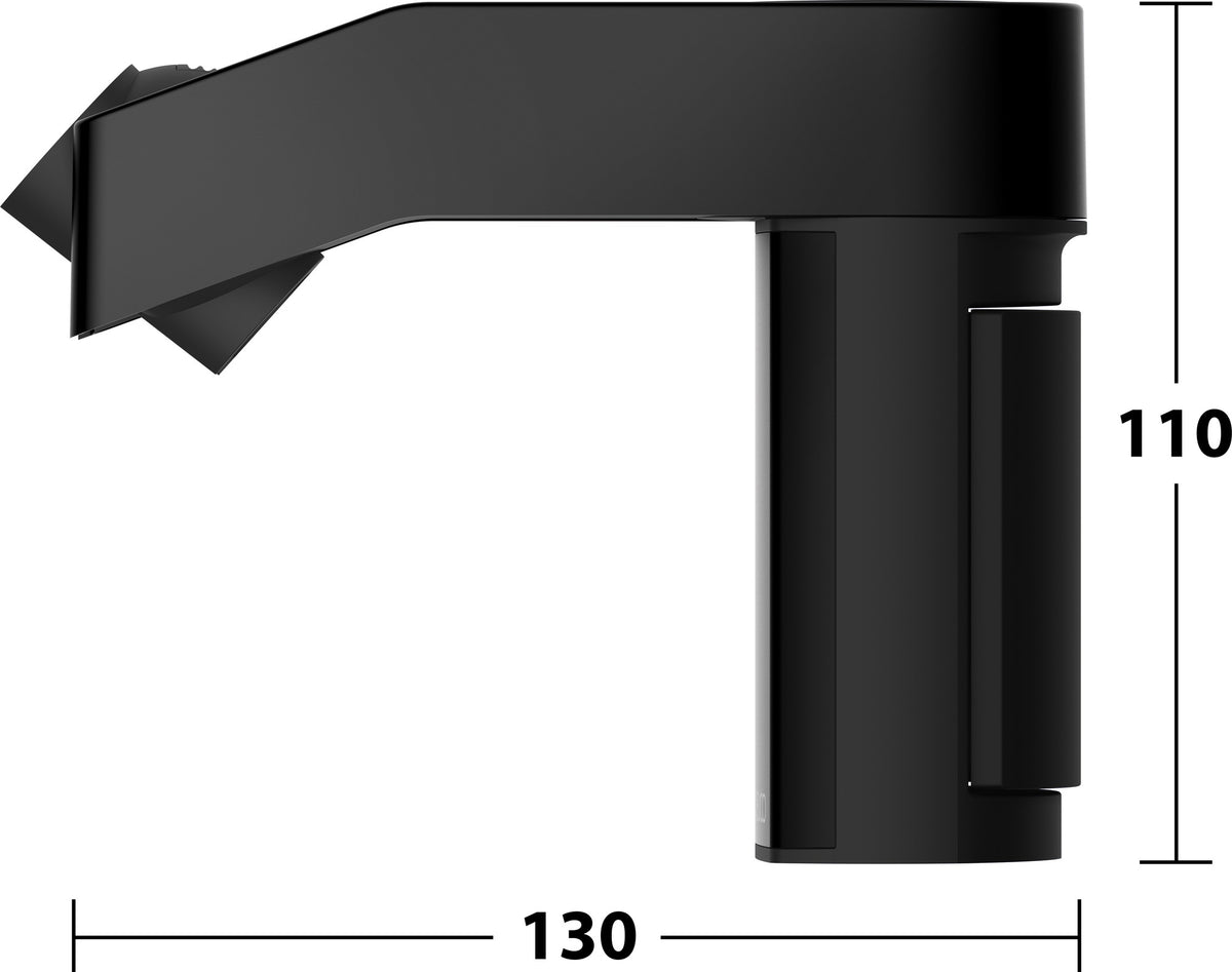 KEUCO AXESS Brausehalter 35010 höhenverstellbar schwarz matt – flexible Duschkopfhalterung