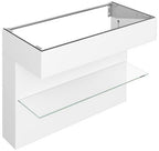 m Glasab. und Bel. 32510, 1200 x 870 x 490 weiß