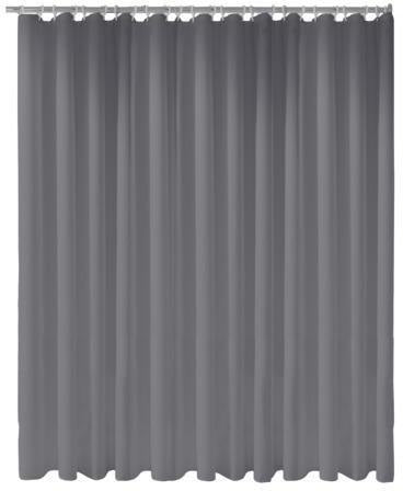 KEUCO Duschvorhang Plan uni 1800 x 1400 mm weiß, 8 Ösen, antibakteriell und waschbar