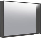 KEUCO X-Line Lichtspiegel mit Spiegelheizung 500 x 700 x 105 mm Vulkanit – LED-Badspiegel
