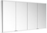 KEUCO Royal Modular 2.0 Spiegelschrank 1800 mm, beleuchtet, silber-eloxiert, Wandvorbau