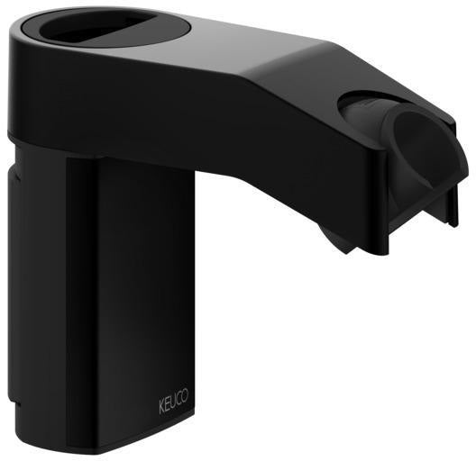KEUCO AXESS Brausehalter 35010 höhenverstellbar schwarz matt – flexible Duschkopfhalterung