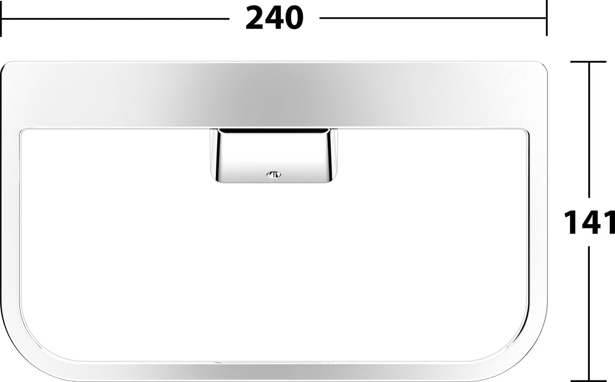 KEUCO Aveno Handtuchring 14621 – Hochglanzverchromt für stilvolle Bäder