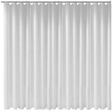 KEUCO Duschvorhang maxxi PLAN 1800 x 1400 mm weiß mit 8 Ösen und Vorhangringen