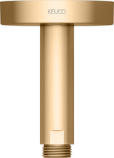 KEUCO Brausearm Elegance 51688, Deckenanschluss, 100 mm, verchromt – Rundes Design für die Deckenmontage