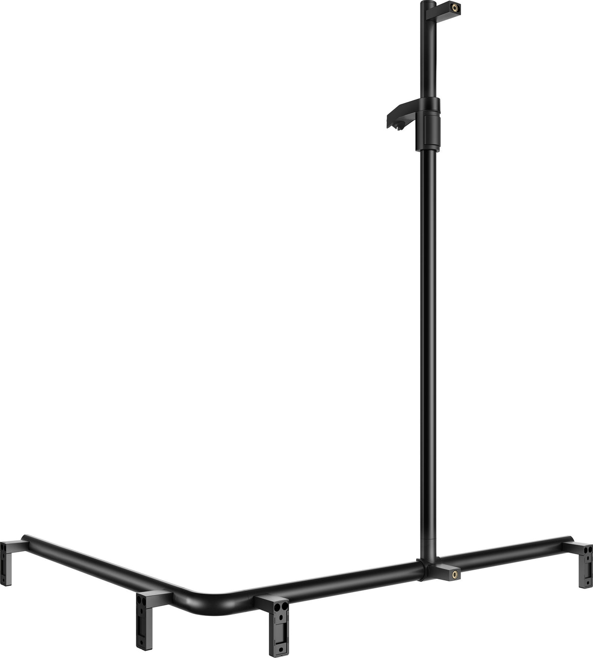 KEUCO AXESS Duschhandlauf 850 mm rechts mit Brausestange, silber-eloxiert