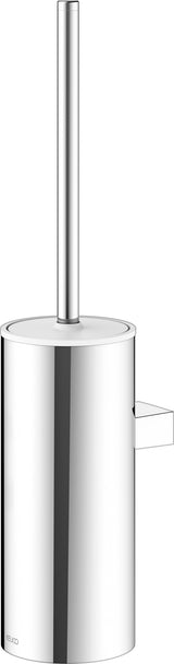 KEUCO Collection Moll Toilettenbürstengarnitur Wand verchromt/weiß – Wandmontage mit Deckel