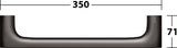 KEUCO Edition 400 Haltegriff 350 mm Nickel gebürstet – Wandmontage, 115 kg Belastbarkeit