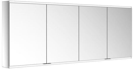 KEUCO Royal Modular 2.0 Spiegelschrank 1900 mm, LED Ober- und Unterbeleuchtung, silber-eloxiert, 4 Türen