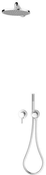 KEUCO IXMO Set 3 Brause-Set mit Einhebelmischer, Brausehalter und Kopfbrause, verchromt