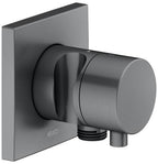 mit Comfort Griff, ohne Absperrung, mit Schlauchanschluss un / schwarzchrom gebürstet