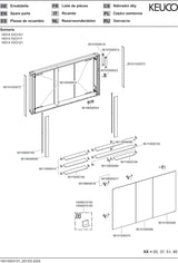 KEUCO SOMARIS Spiegelschrank Wandeinbau 1200 x 710 x 115 mm verspiegelt – Stilvolles Design