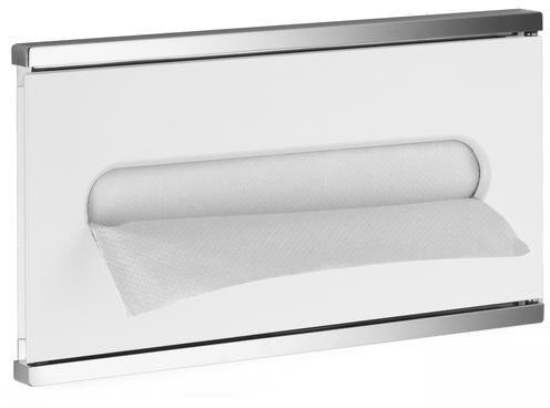 KEUCO Plan Integral Papierhandtuchspender 326 mm – verchromt/silber, Wandmontage, Z-Faltung