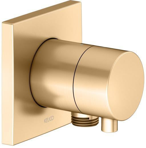 KEUCO IXMO Comfort Absperrventil Unterputz DN15 rund Messing gebürstet 59541