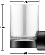 KEUCO REVA Glashalter 12850 mit Echtkristall-Glas – verchromt