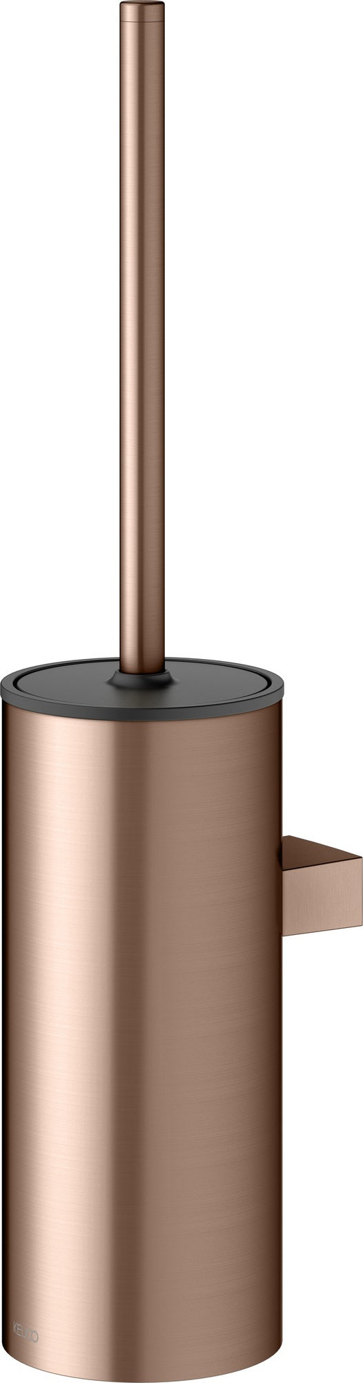 KEUCO Collection Moll Toilettenbürstengarnitur Wand verchromt/weiß – Wandmontage mit Deckel