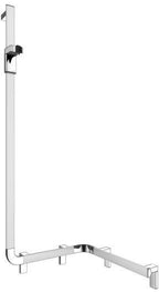 silber-eloxiert / 600x600x1300 mm / abgewinkelt, Ausführung links