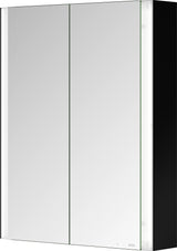 KEUCO Somaris Spiegelschrank 600 x 710 x 128 mm Eiche hell Dekor – 2 Türen Wandvorbau