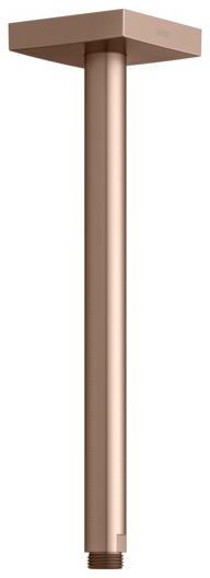 KEUCO Brausearm Edition 300 Deckenanschluss 100 mm verchromt – Eckige Form für moderne Duschen
