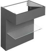 KEUCO Edition 11 Art Waschtischunterbau 800 mm mit Glasablage und Beleuchtung in Weiß