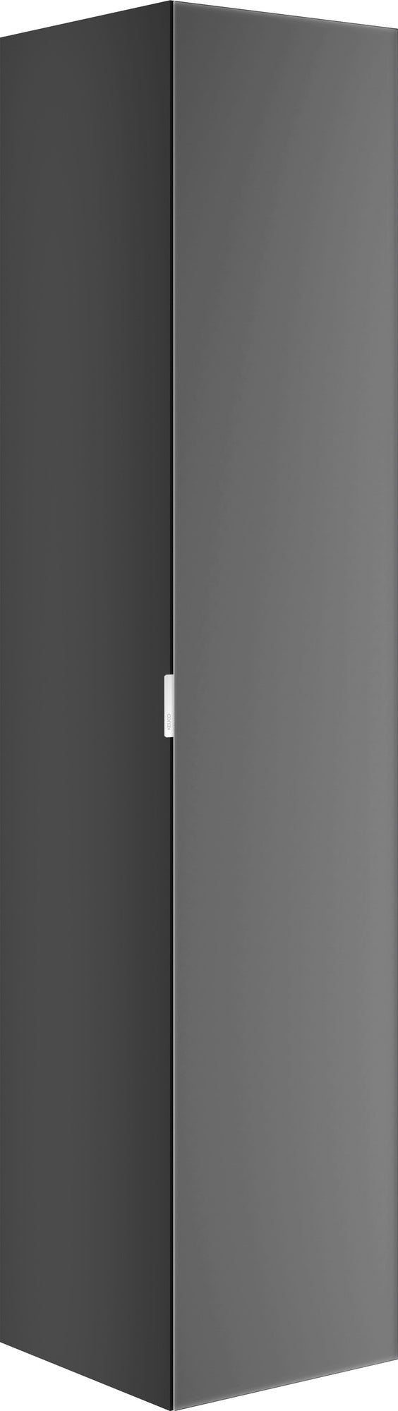 KEUCO Edition 11 Art Hochschrank 400 x 1800 x 360 mm, 1-türig, rechts, mit Steckdose, weiß
