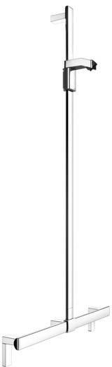 KEUCO Duschhandlauf AXESS 35014, silber-eloxiert, 1000/1301 mm, mit Brausestange