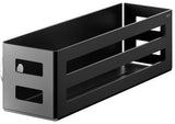 KEUCO Seifenkorb 24954, 320 x 93 x 90 mm, schwarz matt, Aluminium, mit Ablaufschlitzen