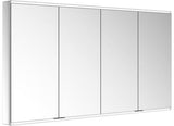 KEUCO Royal Modular 2.0 Spiegelschrank 1700 mm beleuchtet, silber-eloxiert, 4 Türen, Wandvorbau