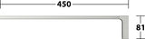 KEUCO Edition 11 Handtuchhalter 450 mm verchromt – 1-armig, starr, Wandmontage