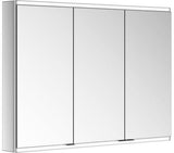 KEUCO Royal Modular 2.0 Spiegelschrank 900 mm, 3 Türen, LED Ober- und Unterbeleuchtung, silber-eloxiert