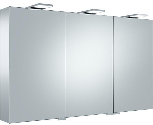 KEUCO ROYAL 25 Spiegelschrank 1200 mm, 3 Türen, LED 39 W, silber-gebeizt-eloxiert