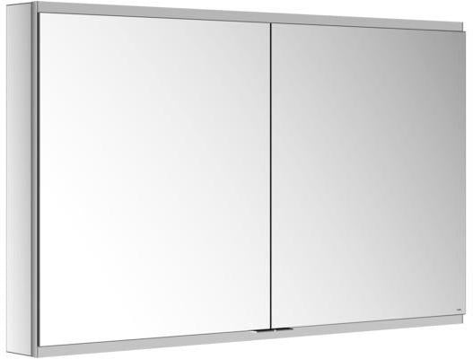 KEUCO Royal Modular 2.0 Spiegelschrank, unbeleuchtet, 600x700x120 mm, silber-eloxiert, 2 Türen, Steckdose & USB