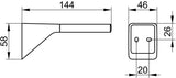 KEUCO Aveno Ersatzrollenhalter 14663 verchromt – Hochwertige Bad-Accessoire