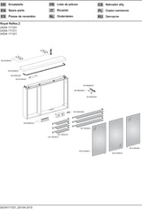 KEUCO Royal Reflex.2 Spiegelschrank 1000 mm mit LED-Beleuchtung und 3 Drehtüren