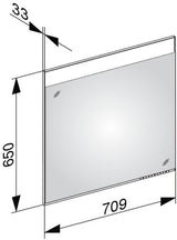 KEUCO Edition 400 Lichtspiegel 710 x 650 mm, dimmbar, LED, silber-eloxiert
