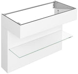 KEUCO Edition 11 Art Waschtischunterbau 800 mm mit Glasablage und Beleuchtung in Weiß