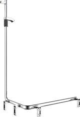 KEUCO AXESS Duschhandlauf 550/531/1301 mm mit Brausestange rechts, silber-eloxiert