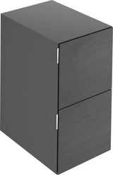 KEUCO Edition 11 Art Sideboard 400 mm mit 2 Auszügen und Beleuchtung – Weiß / Glas Weiß