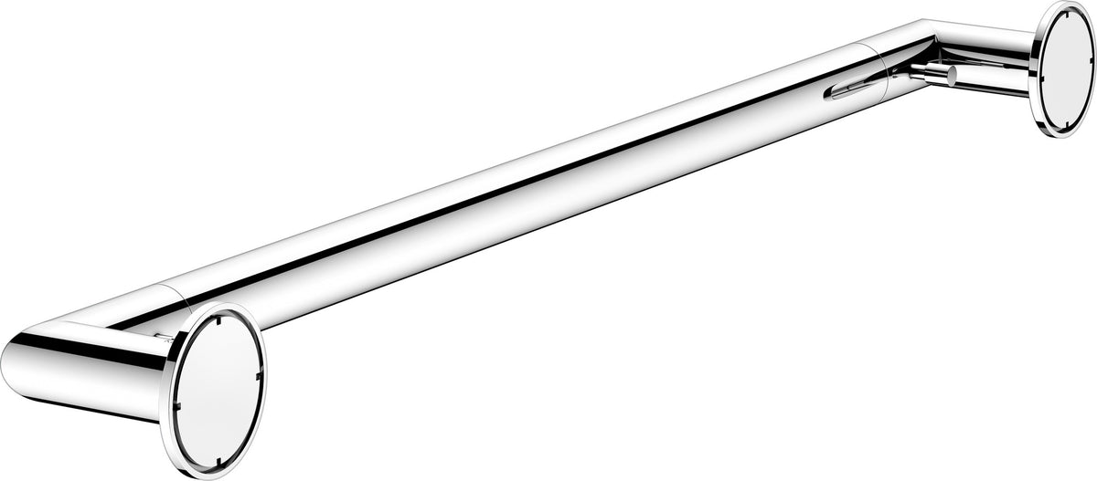 KEUCO REVA Badetuchhalter 600 mm verchromt mit integriertem Haken – Wandmontage