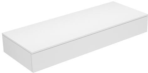KEUCO Edition 400 Sideboard 1400 mm, 1 Auszug, anthrazit Strukturlack mit Glas-Abdeckplatte