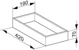 KEUCO Edition 11 Utensilienschale weiß 190 x 70 x 413 mm – verschiebbar, für alle Frontauszüge