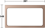 KEUCO Handtuchring Edition 11 11121, verchromt – Eckiges Design, starr, Wandmontage