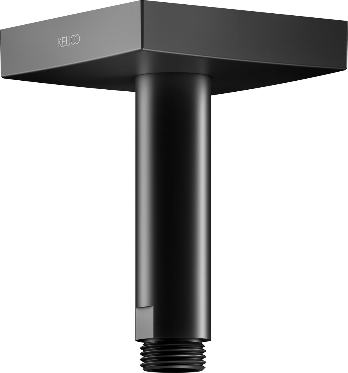KEUCO Brausearm Edition 300 Deckenanschluss 100 mm verchromt – Eckige Form für moderne Duschen