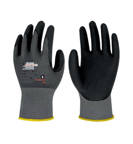 HONEYWELL Handschuhe FlexMech 663+ Gr.6 grau/schwarz – Nitrilhandschuhe EN388 EN407