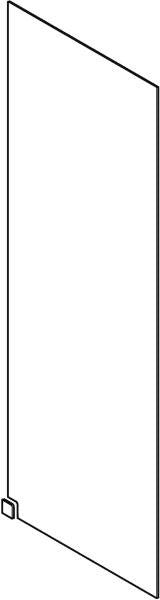 GEBERIT ONE Walk-in-Duschwand 139x200 cm, rahmenlos, 8 mm Sicherheitsglas