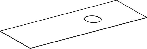 Geberit VariForm Abdeckplatte für Unterschrank 120 cm, weiß, melaminbeschichtet