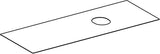 Geberit VariForm Abdeckplatte für Unterschrank 120 cm, weiß, melaminbeschichtet
